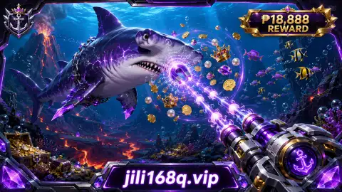 JILI168 fishing reef with lobster, seahorse, turtle and a volcanic underwater setting