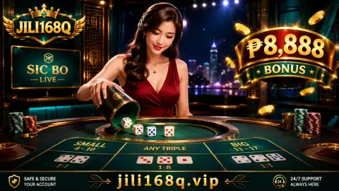 Bright JILI168 live casino wheel-stage presentation contrasted with a darker card-table atmosphere