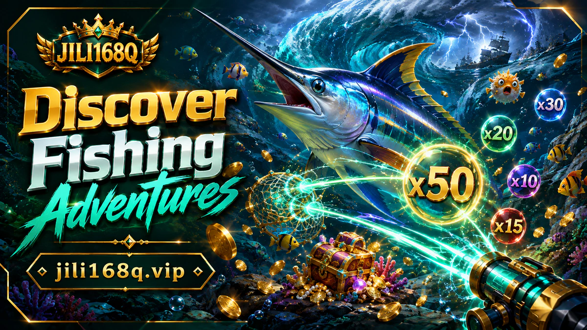 JILI168 game download fishing scene with seahorse-lit coral, bubbles, and a deep reef trail